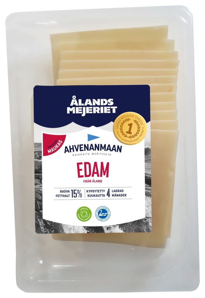 Ahvenanmaan 200g Edam 15% skivor